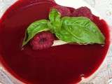  Panacotta aux fruits rouges et basilic 