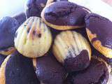 Petites madeleines chocolat vanille