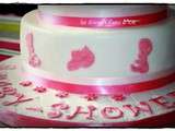 Cake design baby shower girly