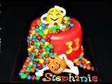 Cake design double m&m's