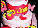 Cake design Minions girly