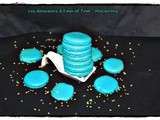 Macarons bleus turquoises