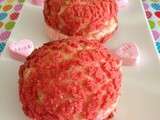 Choux craquelin vanille et praline rose