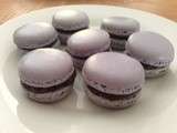 Macarons chocolat,confiture de figues