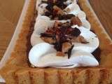 Tarte au chocolat l'hiver en douce et chantilly vanille