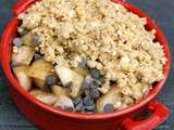 Crumble poire chocolat