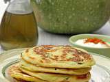 Galettes aux courgettes et sauce au yaourt