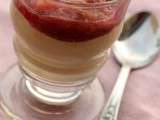 Panna cotta pâte de spéculoos et compotée de rhubarbe