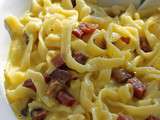 Troccoli carbonara (sans crème !)