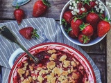 Crumble de fraises au basilic