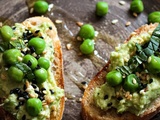 Houmous de petits pois à la menthe