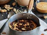 Oatmeal au chocolat et beurre de cacahuètes