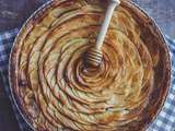 Tarte aux pommes, amandes et miel