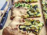 Tarte rustique aux courgettes et chèvre frais