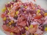 Salade de riz rose