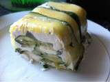 Terrine estivale froide de courgettes et fromages frais