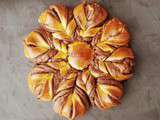 Brioche fleur à la pâte à tartiner