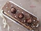 Bûche façon ferrero rocher