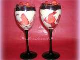 Panna Cotta aux fraises et coulis de fruits rouge