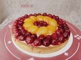 Tarte abricot framboise