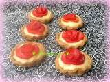 Tartelettes fraises en fleur