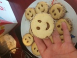 Biscuits sablés tête de bn pâte à tartiner chocolat et noisettes