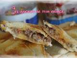 Croques - sandwich à la viande haché vache qui rit