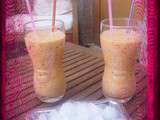 Smoothies pêche glace de citron