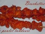 Brochettes de poulet tandoori au four