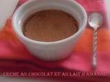 Crème au chocolat et au lait d'amande