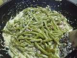 Haricots verts, lardons et fromage ail & fines herbes