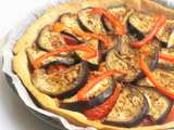 Tarte à l’aubergine & tofu au pesto