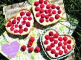 Tartelettes coco/framboise {végétalien}