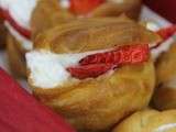 Choux a la chantilly mascarpone et fraises - un tour en cuisine 99