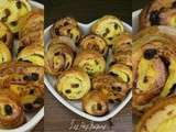 Mini pains aux raisins - tour en cuisine 225