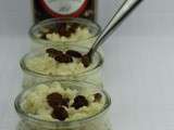 Tour en cuisine 92 - verrines de riz au lait aux raisins secs et rhum