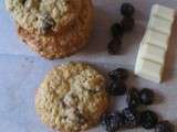 Cookies aux cranberries et chocolat blanc