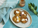 Beignets d’aubergines au chèvre et miel