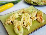 Beignets de fleurs de courgettes en tempura