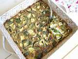 Clafoutis aux courgettes et fromage de chèvre