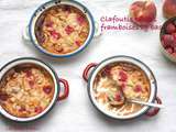 Clafoutis pêches framboises ig bas