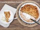 Crumble pommes rhubarbe