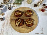 Mini tatins aux pommes et foie gras