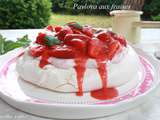 Pavlova aux fraises