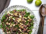 Salade de boeuf, citronnelle, menthe et coriandre