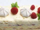 Semifreddo fraises rhubarbe