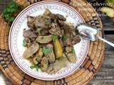 Tajine de chevreau aux artichauts et pommes de terre nouvelles