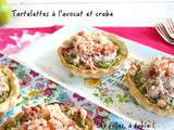 Tartelettes à l’avocat et au crabe