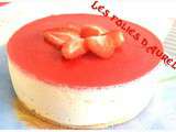 Entremets lemon curd-fraises