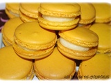 Macarons ganache chocolat blanc citron